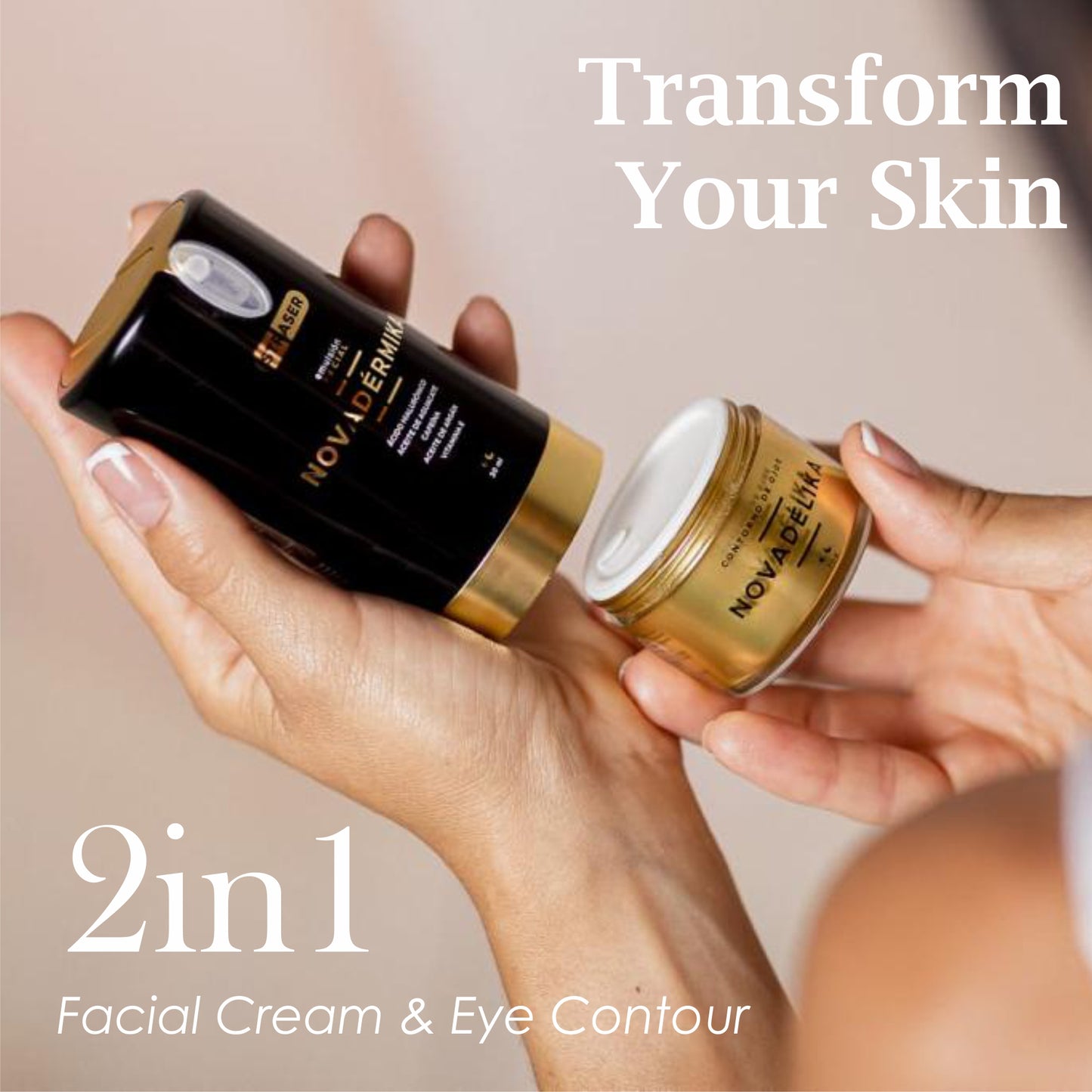 Straser - 2IN1 - Novadermika & Novadelika - Facial Emulsion & Eye Contour