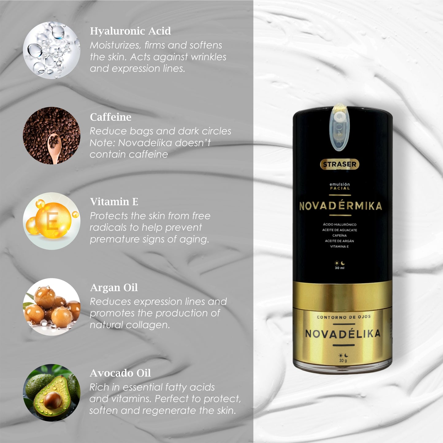 Straser - 2IN1 - Novadermika & Novadelika - Facial Emulsion & Eye Contour